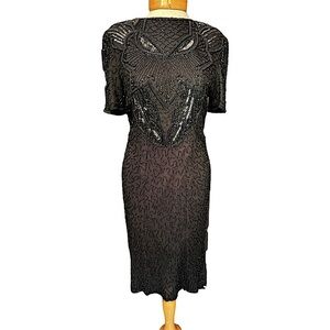 V I N T A G E   Black Sequin LBD